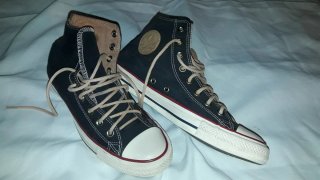 Converse Botas Negras y Beige