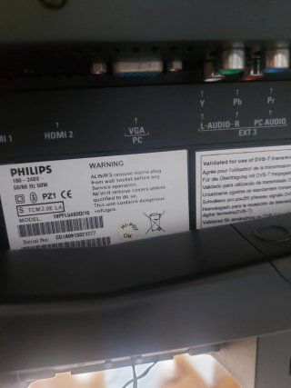 Televisor Philips 19" Negro