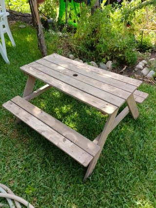 Pack Mesa y 8 Sillas Terraza + Merendero madera