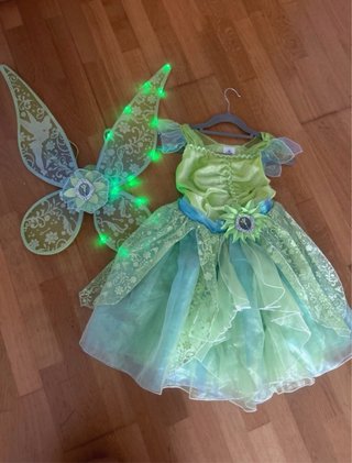 Disfraz Campanilla Disney Talla 7/8 con Alas