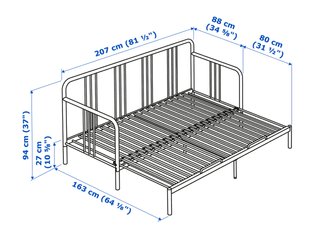 Sofá Cama IKEA FYRESDAL + 2 Colchones