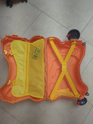 Maleta correpasillos Molto Smiler Moto Naranja