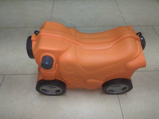 Maleta correpasillos Molto Smiler Moto Naranja