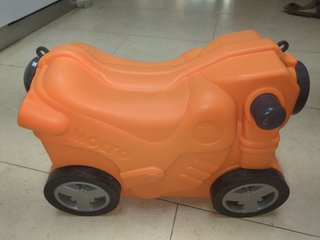 Maleta correpasillos Molto Smiler Moto Naranja