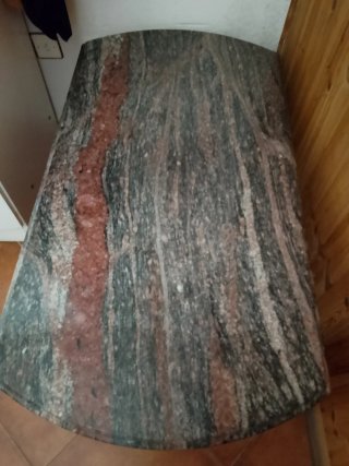 Mesa de salón de mármol baja 110×58×45