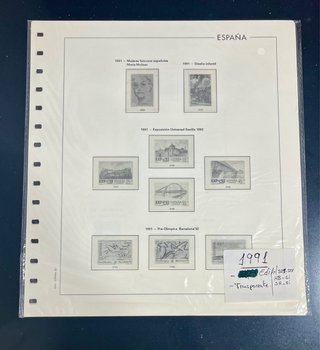 1991 España hojas Sellos Edifil.