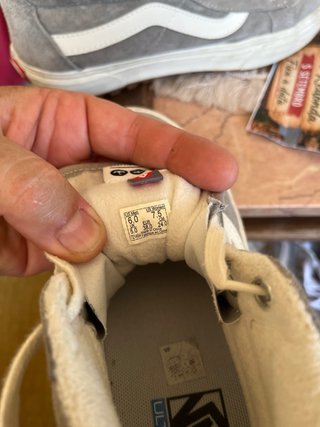 Botas Vans grises ante y tela T38