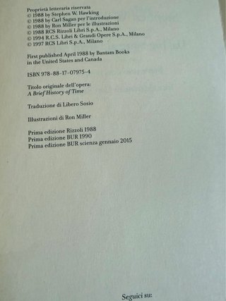 Dal big bang ai buchi neri. Breve storia del tempo