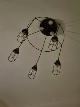 Lámpara Diseño Industrial bronce oscuro