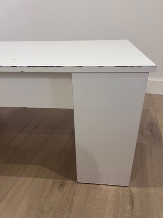 Mesa de centro elevable blanca