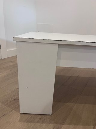 Mesa de centro elevable blanca