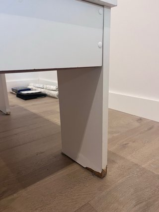 Mesa de centro elevable blanca