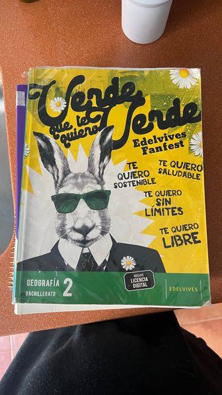 Libro geografia 2 bachillerato Edelvives.