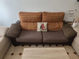 Mesa centro elevable + 3 sofás