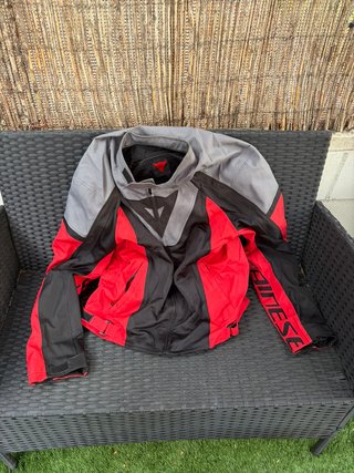 Chaqueta Moto Dainese Roja/Negra/Gris