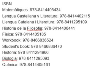 Libros 2o bachillerato cientifico