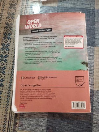 Libro de inglés Cambridge, Open World B1