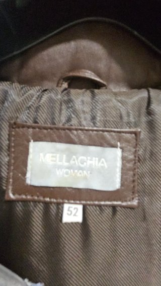 Chaquetón de piel marrón