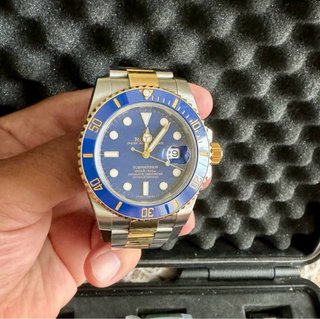 Rolex Submariner Acero y Oro Cerámico Azul