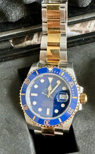 Rolex Submariner Acero y Oro Cerámico Azul