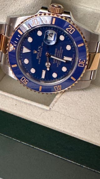 Rolex Submariner Acero y Oro Cerámico Azul 40 mm
