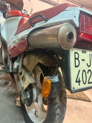 Gilera KZ 125 Roja y Blanca
