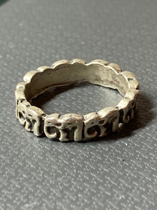 Anillo elefantes plata 17mm