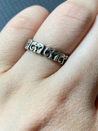 Anillo elefantes plata 17mm