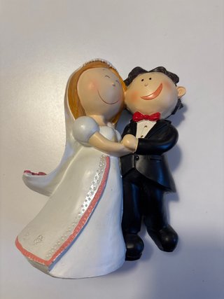 Muñeco pareja boda tarta