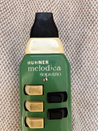 Hohner Melódica Soprano con funda, alemana, año 75