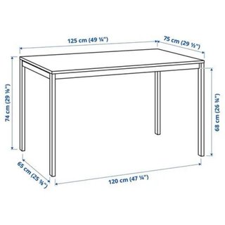 Mesa IKEA MELLTORP Blanca 125x75 cm