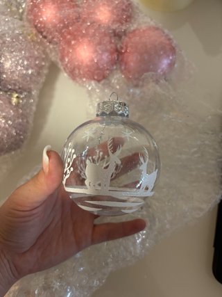 4 Bolas de Navidad Transparentes