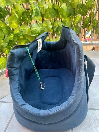Transportín Perros Pequeños/Medianos Azul/Gris