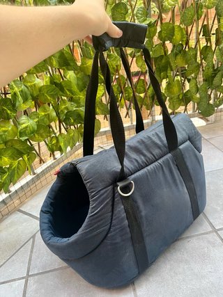 Transportín Perros Pequeños/Medianos Azul/Gris