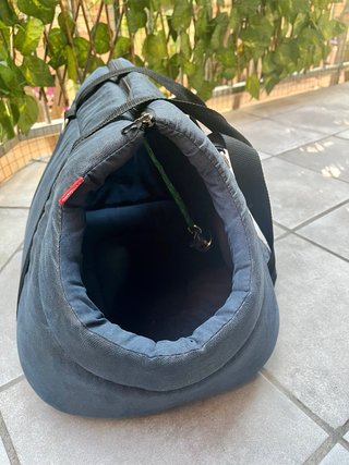 Transportín Perros Pequeños/Medianos Azul/Gris