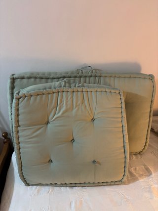 2 Cojines Suelo/Pallet Verdes