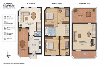 Casa adosada en venta en Onda