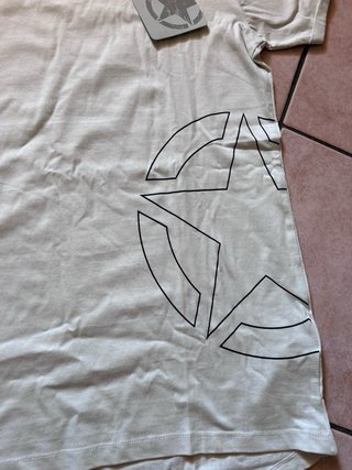 T-shirt Jeep oversize beige taglia M