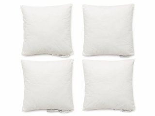 4 Rellenos Cojín Blanco Poliéster