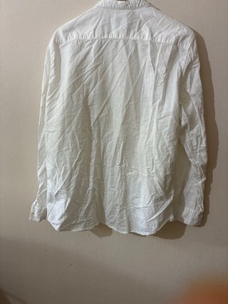 Camisa Pull and Bear L Blanca Manga Larga