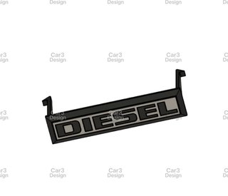 DIESEL VW GOLF JETTA MK2 EMBLEMA DE PARRILLA