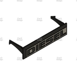 DIESEL VW GOLF JETTA MK2 EMBLEMA DE PARRILLA