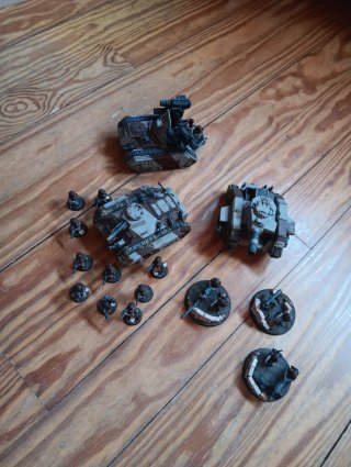 Warhammer 40k Guardia Imperial Tanques y Figuras