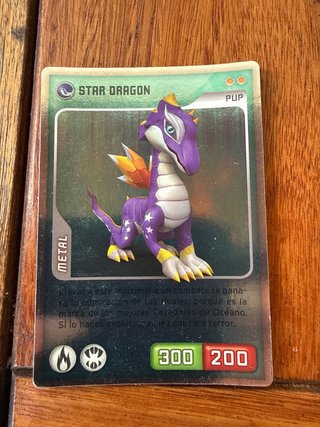 Lote 2 Cartas Invizimals: Dark Xue Hu y Star Drago