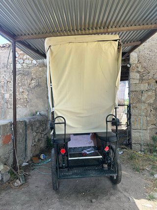 Palio con techo para maratón