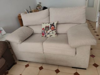 Sofá y mesa plegable madera