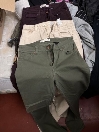 Vaqueros verdes estilo cargo