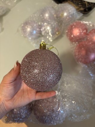 8 Bolas Navidad Moradas
