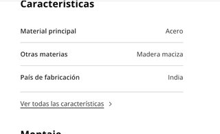 Estantería Industrial Acero Negro y Madera