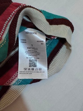 Polo maglia Wrangler righe multicolor taglia S